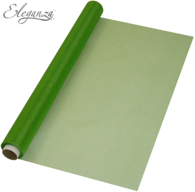 Eleganza Soft Sheer Organza 47cm x 10m Pistachio Green - Organza / Fabric